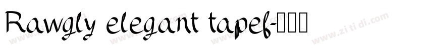 Rawgly elegant tapef字体转换